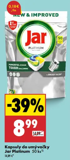 Jar Platinum kapsuly do umývačky riadu