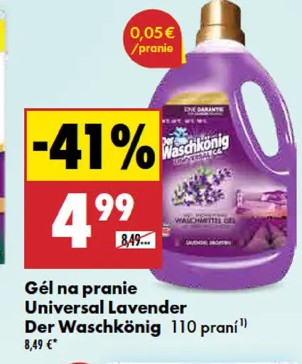 Gél na pranie Universal Lavender Der WaschKönig