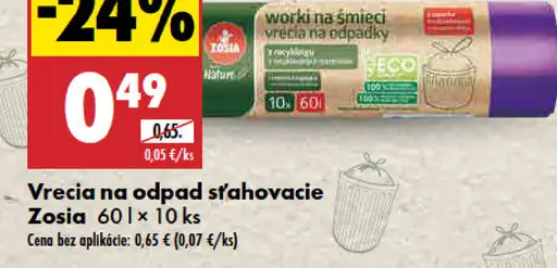 Vrecia na odpad sťahovacie Zosia 60 l