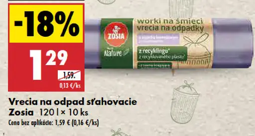 Vrecia na odpad sťahovacie Zosia 120 l