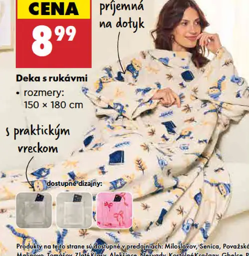 Smukee deka s rukávmi