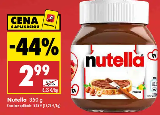 Nutella lieskovooriešková nátierka