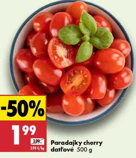 Paradajky cherry datľové