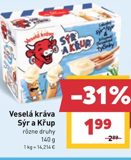 VESELÁ KRÁVA SYR A KRÚP