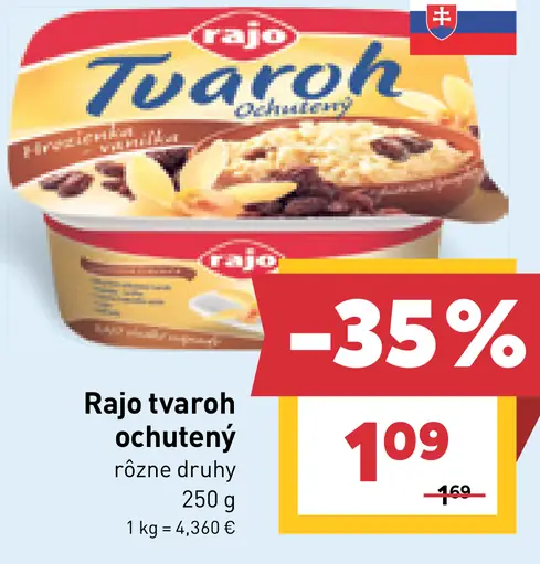 Rajo tvaroh ochutený