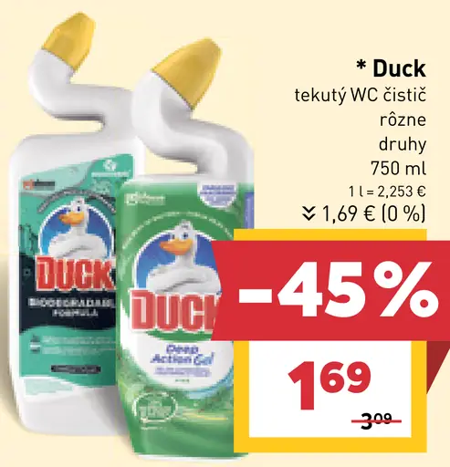 Duck tekutý WC čistič