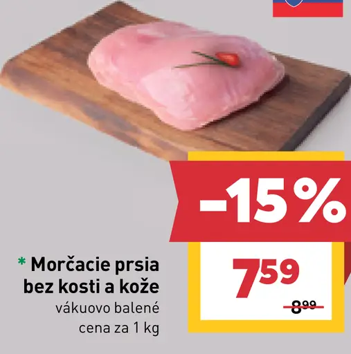 Morčacie prsia bez kosti a kože