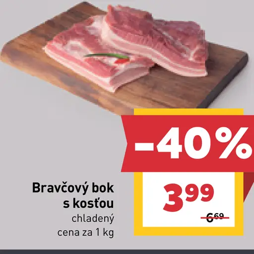 Bravčový bok s kosťou