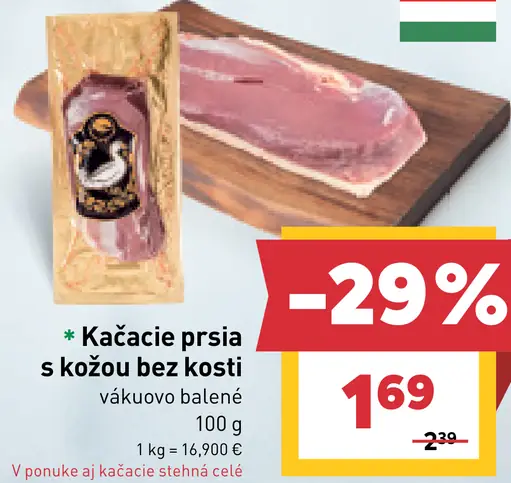 Kačacie prsia s kožou bez kosti