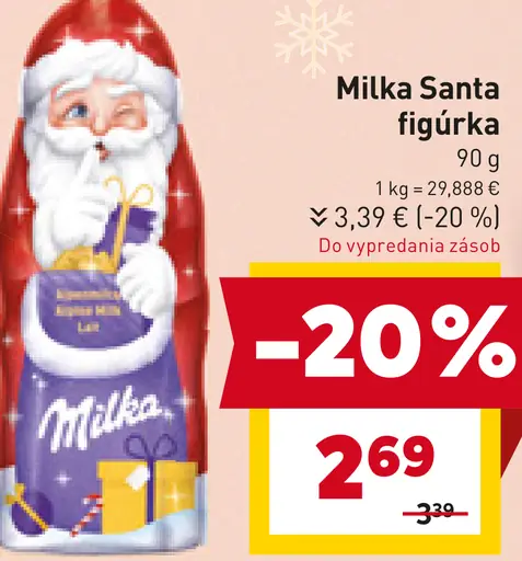 Milka Santa figúrka