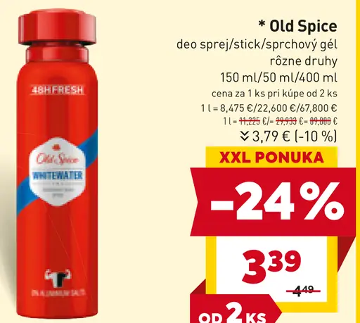 Old Spice deo sprej/stick/sprchový gél