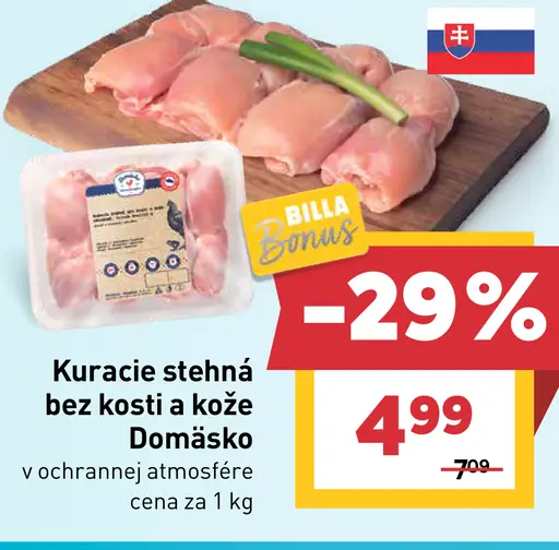 Kuracie stehná bez kosti a kože