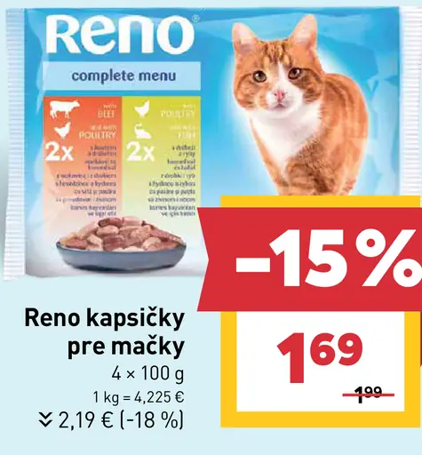 Reno kapsičky pre mačky