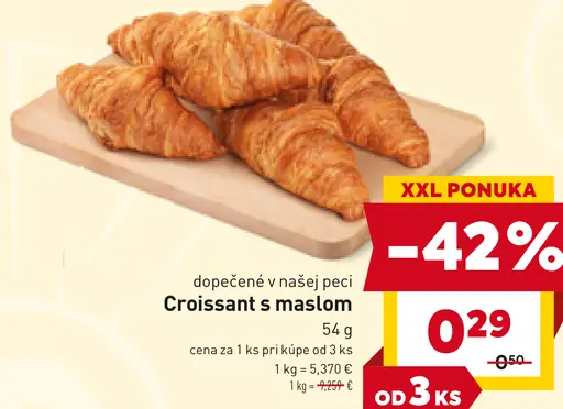 Croissant s maslom