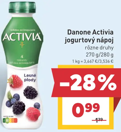 Danone Activia jogurtový nápoj