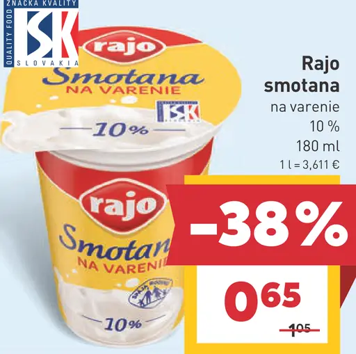 RAJO SMOTANA NA VARENIE