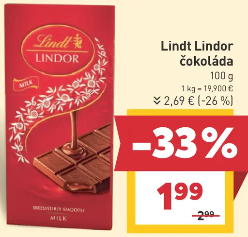 Lindt Lindor čokoláda