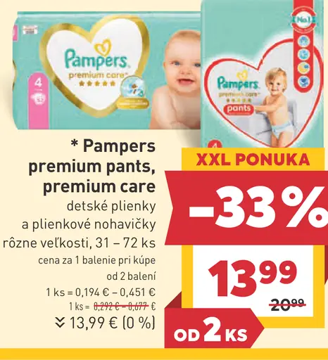 Pampers premium pants, premium care