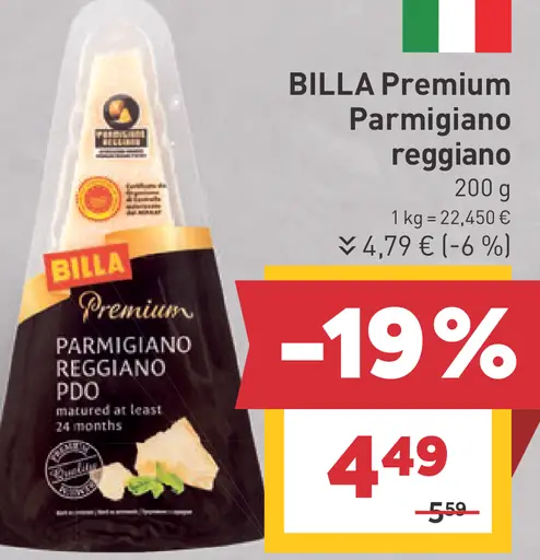 BILLA Premium Parmigiano reggiano