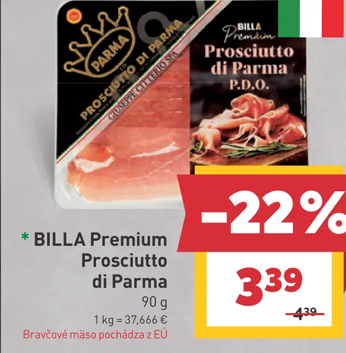 BILLA Premium Prosciutto di Parma