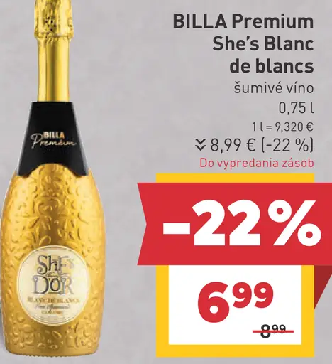 BILLA Premium She’s Blanc de blancs