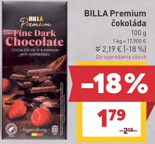 BILLA Premium čokoláda