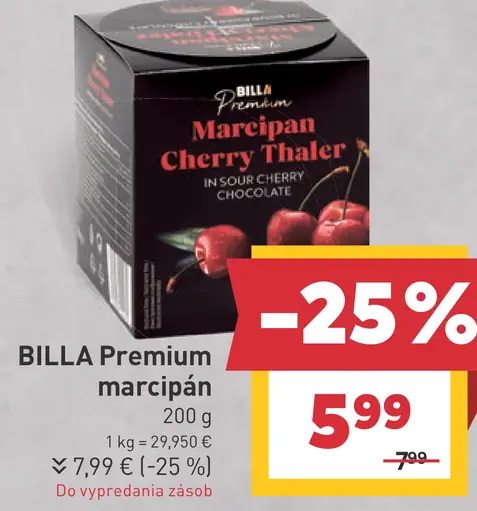 BILLA Premium marcipán