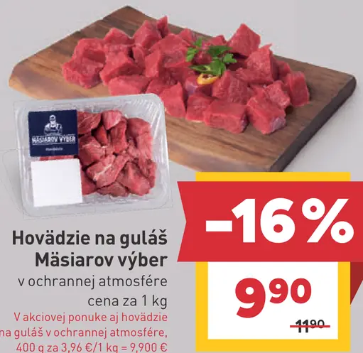 Hovädzie na guláš