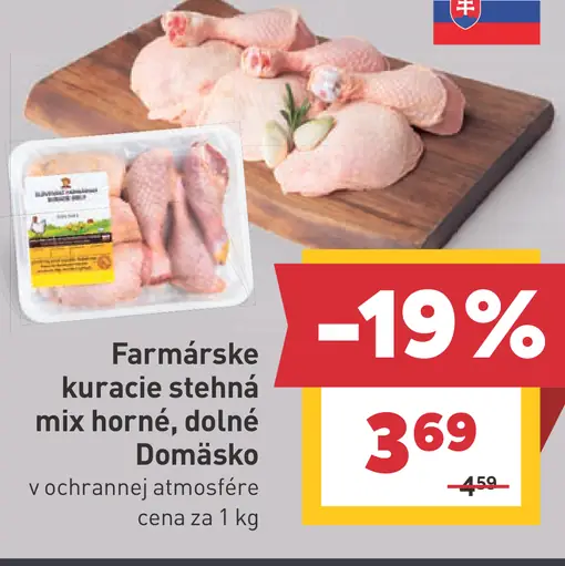 Farmárske kuracie stehná mix horné, dolné