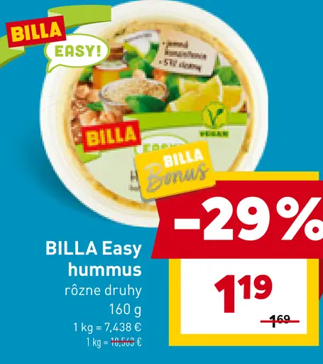 BILLA Easy hummus