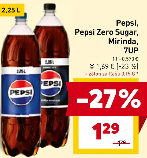 Pepsi, Pepsi Zero Sugar, Mirinda, 7UP