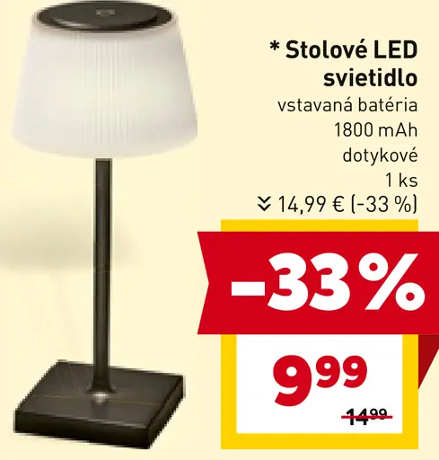 Stolové LED svietidlo