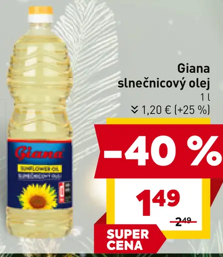 Giana slnečnicový olej