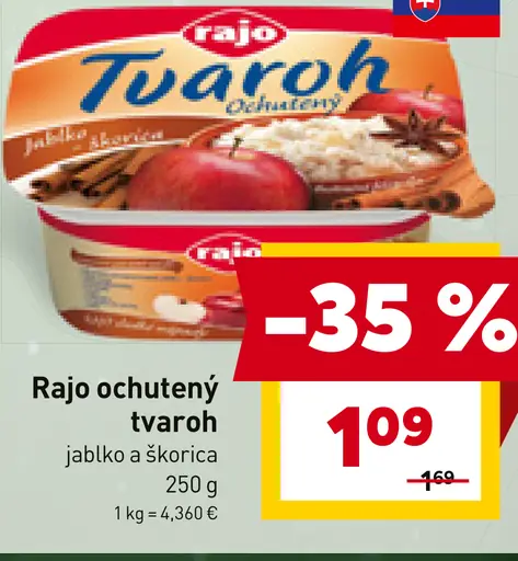 Rajo ochutený tvaroh