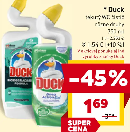 Duck tekutý WC čistič