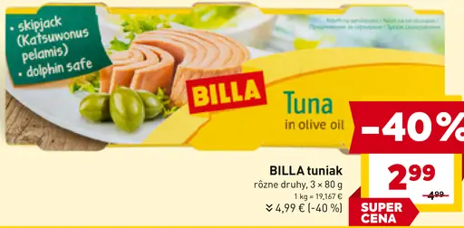 BILLA tunák