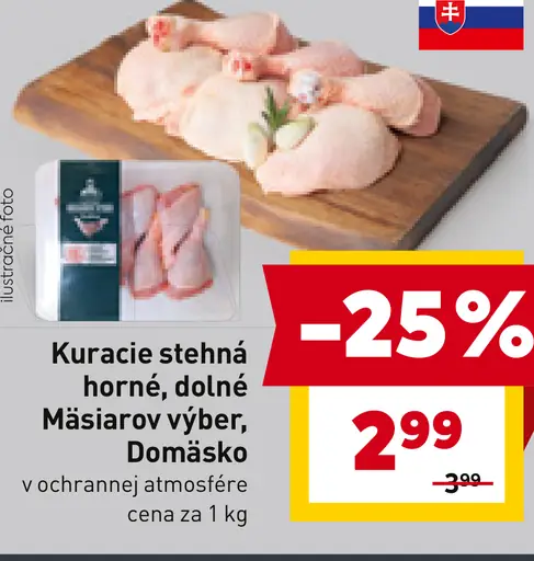 Kuracie stehná horné, dolné