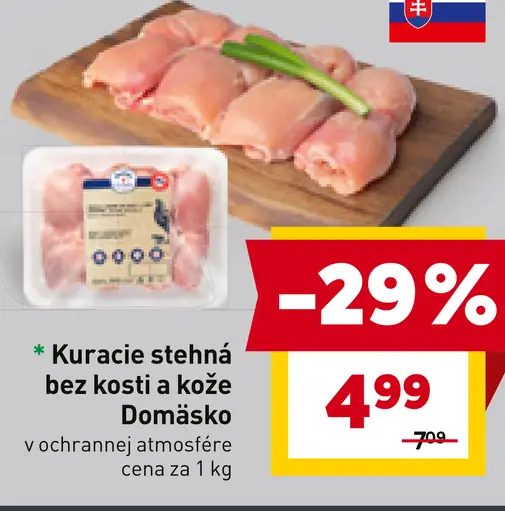 Kuracie stehná bez kosti a kože