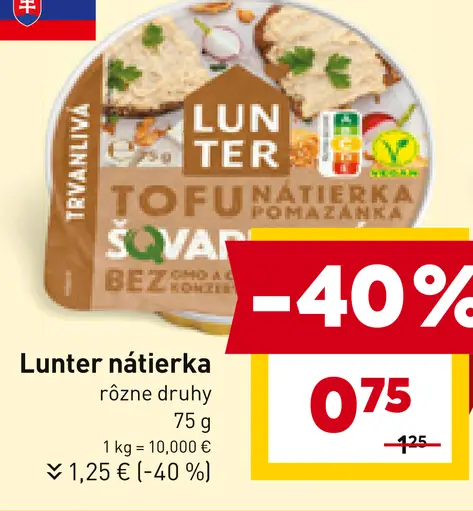 Lunter nátierka