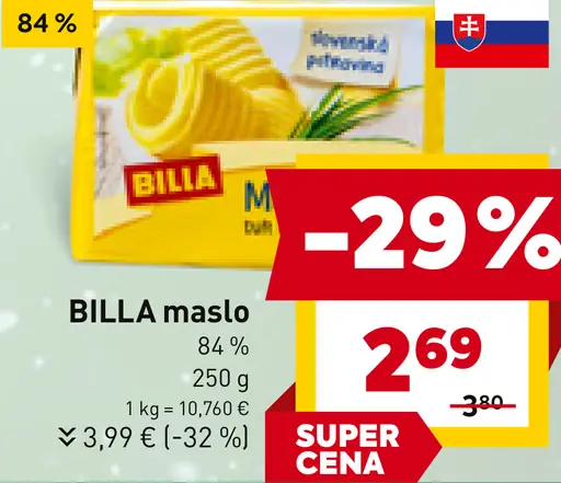 BILLA maslo