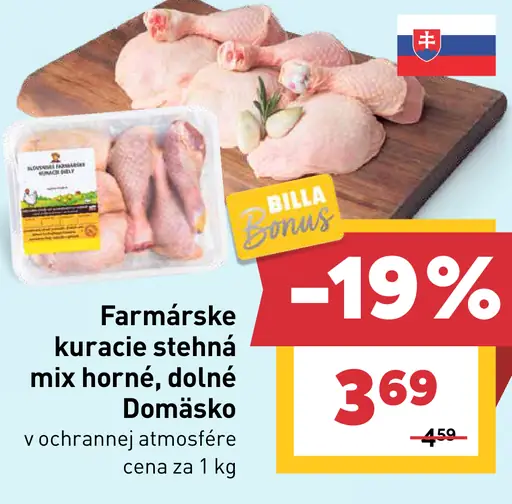 Farmárske kuracie stehná mix horné, dolné