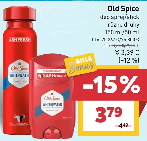 Old Spice deo sprej/stick