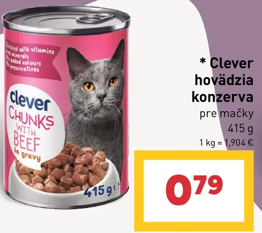 Clever hovädzia konzerva