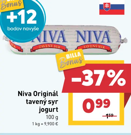 Niva Originál tavený syr jogurt