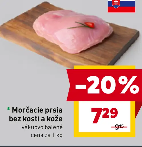 Morčacie prsia bez kosti a kože