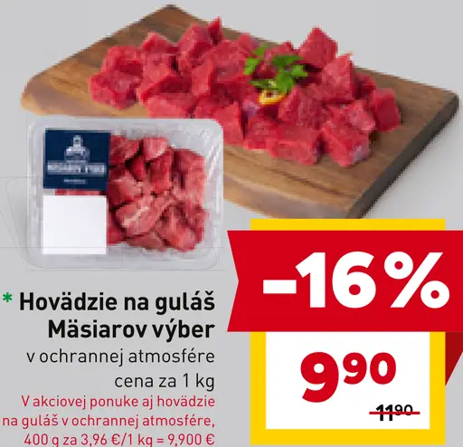 Hovädzie na guláš