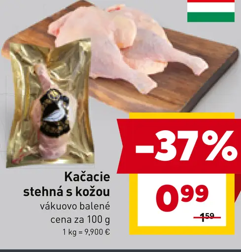 Kačacie stehná s kožou