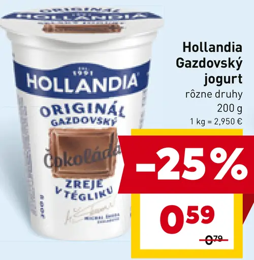 Hollandia Gazdovský jogurt