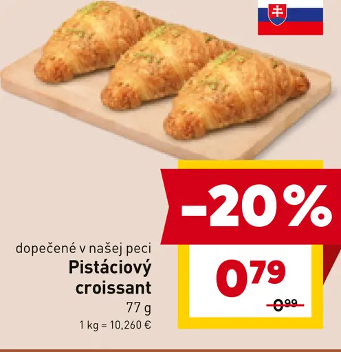 Pistáciový croissant