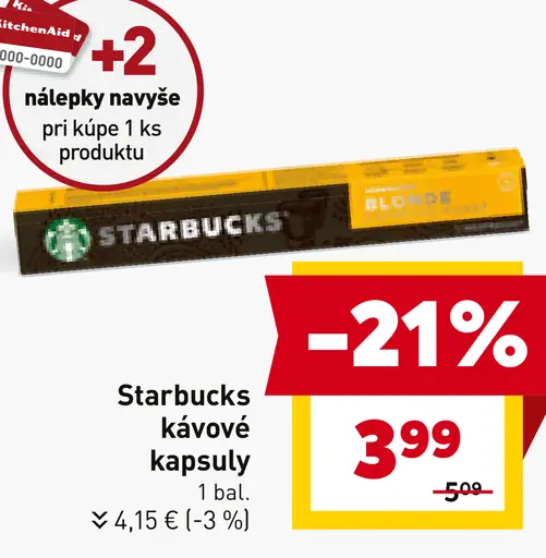 Starbucks kávové kapsuly